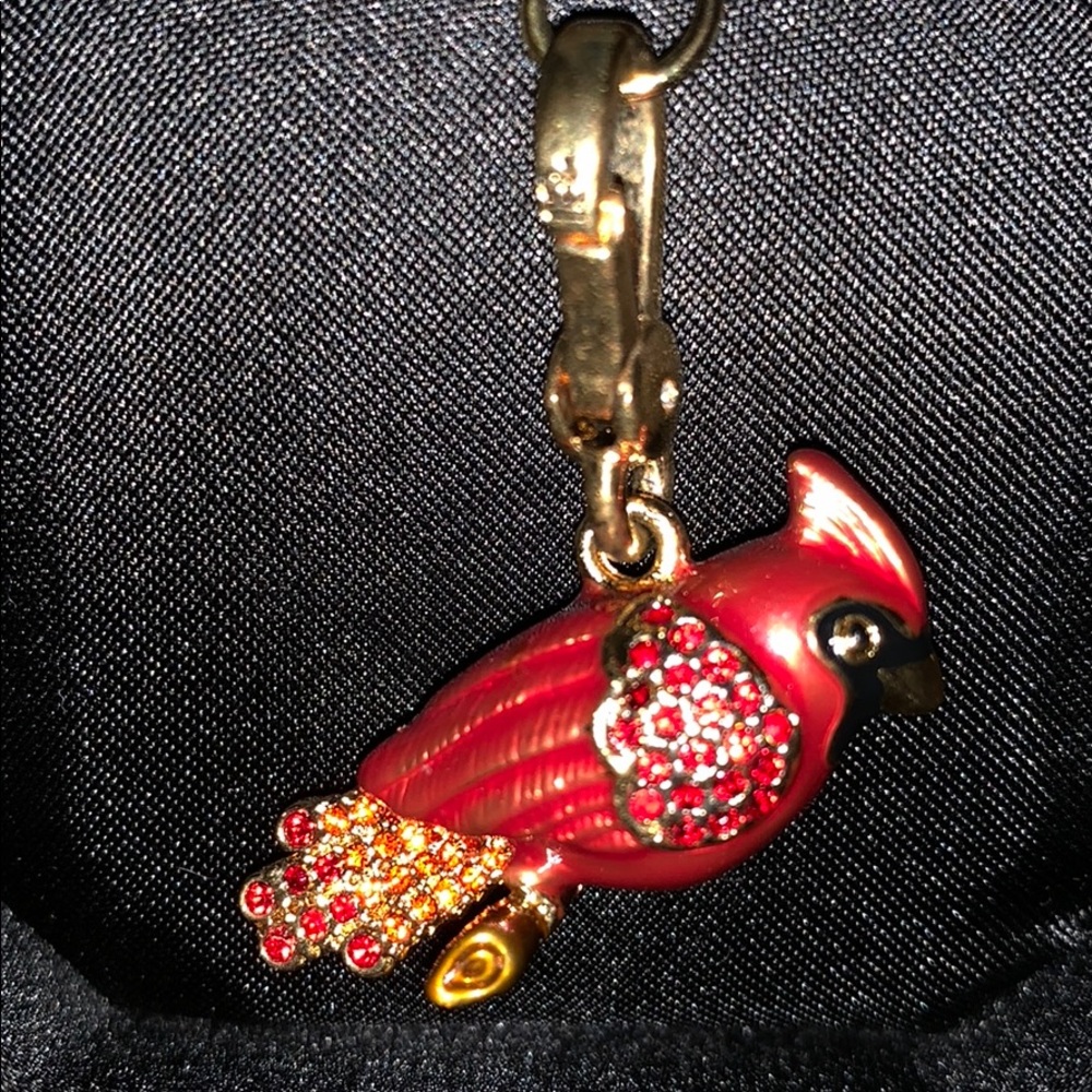 NEW Juicy Couture RED Cardinal bird charm Christmas HOLIDAY XMAS PENDANT